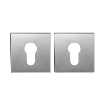 Cylinder rose 50x8mm satin stainless steel