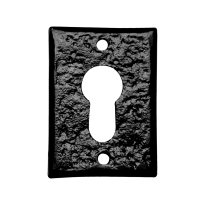 Cylinder rose KP1400 70x50mm wrought iron black