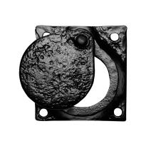 Cylinder rose KP1498 58x58mm wrought iron black