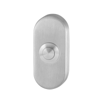 Doorbell with stainless steel button GPF9827.04 oval 70x32x10 mm satin stainless steel