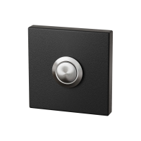 Doorbell with black button GPF8827.02 square 50x50x8mm black