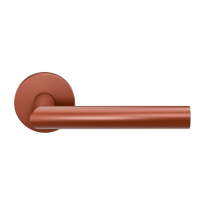 GPF115VRT1 door handle on rose pointing right Terra