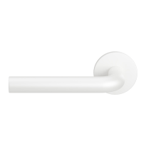 Door handle on rose L-model 19mm GPF602VWL rose 53x6,5mm pointing left even white