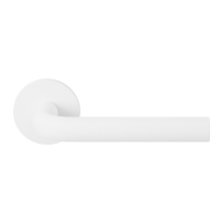 L-model white door handle 19mm on rose GPF802VWR rose 53x6,5mm pointing right
