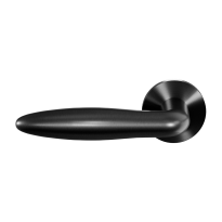 GPF135VRP5 PVD Black door handle on rose pointing left