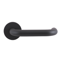 Door handle on rose U-model 19mm GPF105VRASR rose 53x6,5mm pointing right anthracite
