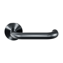 Door handle on rose U-model 19mm GPF105VRP1R rose 53x6,5mm pointing right PVD anthracite