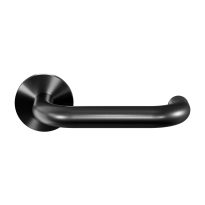GPF105VRP5R PVD Black U-model 19mm door handle on rose 53x6,5 mm right