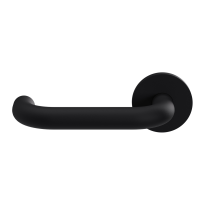 Door handle on rose U-model 19mm GPF805VZL rose 53x6,5mm pointing left black