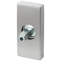 GPF1100.01.400 Rose 70x32x10mm satin stainless steel with welded knob fastener