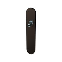 GPF1120.A1.442 long backplate rounded lock 72PZ Dark blend with welded knob fastener