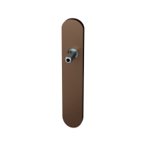 GPF1120.A2.432 long backplate rounded lock 55PZ Bronze blend with welded knob fastener