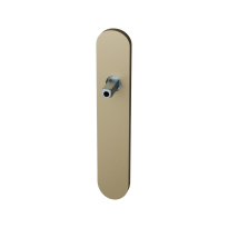 GPF1120.A4.432 long backplate rounded lock 55PZ Champagne blend with welded knob fastener