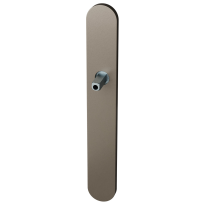 GPF1170.A3.411 long backplate XL rounded lock 72 Mocca blend with welded knob fastener