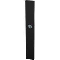 GPF1175.61.400 long backplate XL rectangular blind black with welded knob fastener