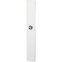 GPF1175.62.442 long backplate XL rectangular lock 72PZ white with welded knob fastener