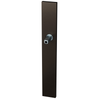 GPF1175.A1.400 long backplate XL rectangular blind Dark blend with welded knob fastener