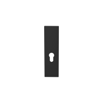 GPF1215.61L/R short backplate rectangular 55PZ without leverhole left-/ right handed black