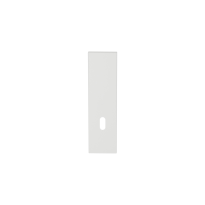 GPF1215.62L/R short backplate rectangular lock 72 without leverhole left-/ right handed white