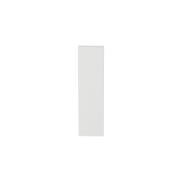GPF1215.62L/R short backplate rectangular blind without leverhole left-/ right handed white