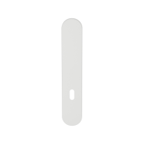 GPF1220.62L/R long backplate rounded lock 72 without leverhole left-/ right handed white