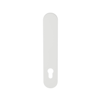 GPF1220.62L/R long backplate rounded 92PZ without leverhole left-/ right handed white