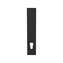 GPF1225.61L/R long backplate rectangular 92PZ without leverhole left-/ right handed black