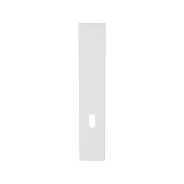 GPF1225.62L/R long backplate rectangular lock 72 without leverhole left-/ right handed white