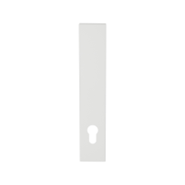 GPF1225.62L/R long backplate rectangular 92PZ without leverhole left-/ right handed white