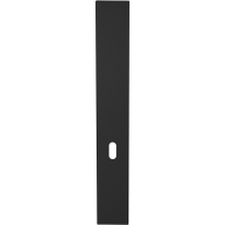 GPF1275.61L/R long backplate XL rectangular lock 56 without leverhole left-/ right handed black