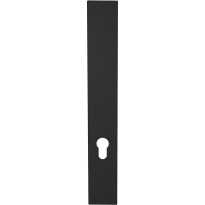 GPF1275.61L/R long backplate XL rectangular 72PZ without leverhole left-/ right handed black