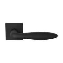 GPF1314.61.02 black Rangi door handle on rose 50x8mm