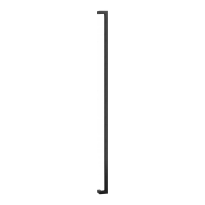 GPF14 pull handle 30x30x1800mm cranked black