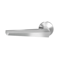 GPF3112.09.00L Rua door handle on rose pointing left 50x8mm