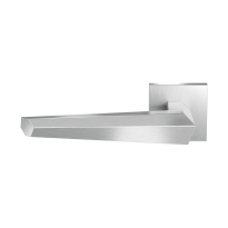 GPF3112.09.02L Rua door handle on rose pointing left 50x8mm