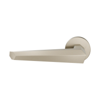 GPF3112.A4.00L Rua door handle on rose pointing left 50x8mm