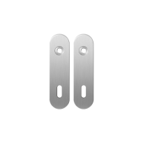 Short backplate GPF1100.10 lock 72 satin stainless steel