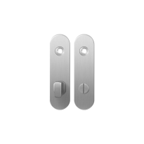 Short backplate GPF1100.10 bathroom 72/8 big knob satin stainless steel