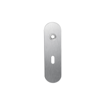 Short backplate GPF1100.10R lock 56 right handed satin stainless steel
