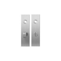 Short backplate GPF1100.15 bathroom 57/5 normal knob satin stainless steel