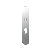 Long backplate GPF1100.20R 55PZ right handed satin stainless steel