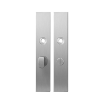 Long backplate GPF1100.25 bathroom 55/8 big knob satin stainless steel