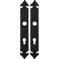 Long backplate GPF6100.25 72PZ wrought iron black