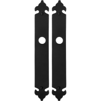 Long backplate GPF6100.25 wrought iron black