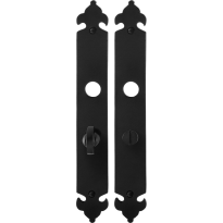 Long backplate GPF6100.25 bathroom 55/8 wrought iron black