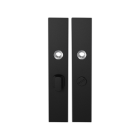 Long backplate GPF8100.25 bathroom 55/8 big knob black