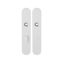 Long backplate GPF8100.60 bathroom 63/8 big knob white