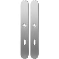 Long backplate XL GPF1100.70 lock 72 satin stainless steel
