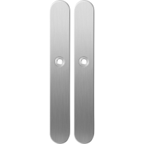 Long backplate XL GPF1100.70 satin stainless steel