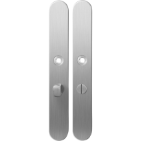 Long backplate XL GPF1100.70 bathroom 55/8 normal knob satin stainless steel